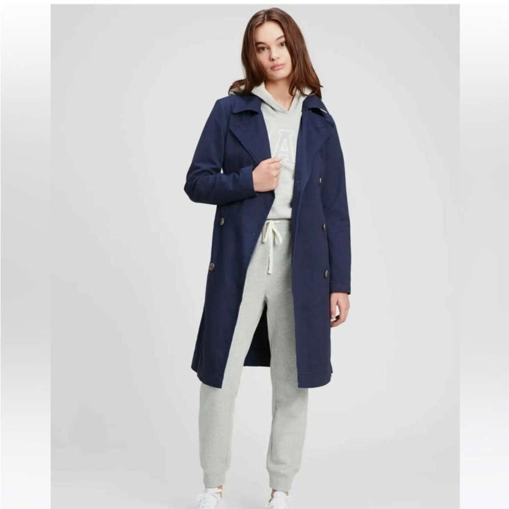 NWT GAP Women's Navy Trench Coat